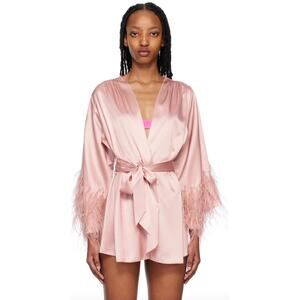Fleur du Mal Pink Angel Sleeve Robe